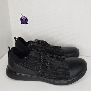 Alegria Traq Qest Black Dream Knit Fabric Sneaker